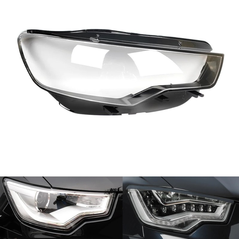 Policarbonato Faro Destro Audi A6 C7 Vetro Lente Copertura Plexiglass