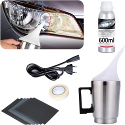Headlight Regeneration Kit 800ml Renews and Shines Headlights with Liquid Polymer