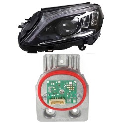 Módulo Luces Faros A2059067904 Led A2059060001 Intermitentes y DRL Mercedes Clase C W205