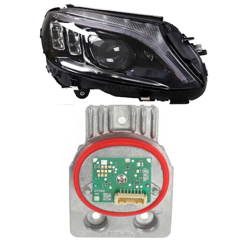 LED Headlight Module A2059067804 Lights A2059060002 212.460-00 6A Right Turn Signals and DRL Mercedes W205