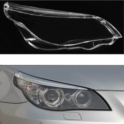 Faro derecho de policarbonato para BMW Serie 5 E60 E61 a partir de 2008. Lente de cristal y cubierta de plexiglás.
