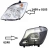 Bombillas LED de cruce H7 para MERCEDES-BENZ Sprinter W906 tecnología CANBUS Kit 6000k Luz blanca