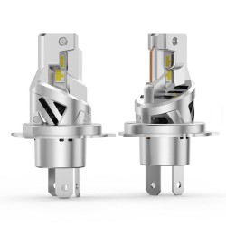 Lampade Led H4 Dual Vision 35W Stessa Dimensione Originale Canbus 6000k Anabbagliante Abbagliante