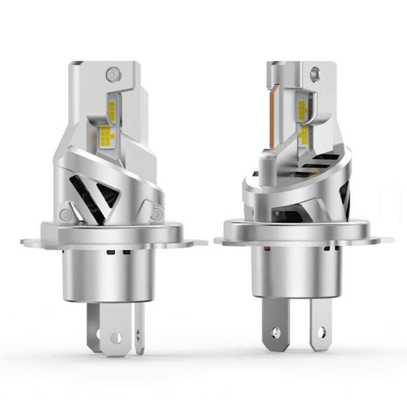 Lampade Led H4 Dual Vision 35W Stessa Dimensione Originale Canbus 6000k Anabbagliante Abbagliante
