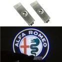 Proiettore Logo Led Alfa Romeo Giulietta Sotto Porta Nuovo Vetro Nessuno Scolorimento