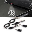 Proiettore Logo LED Volkswagen in Vetro per Portiera con Foro Connessioni 12V e 24V