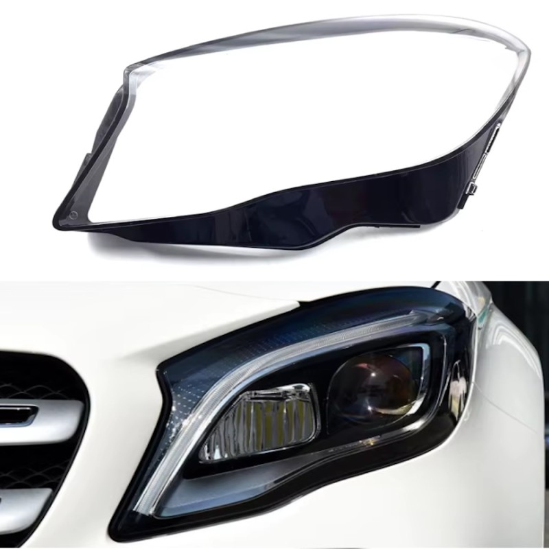 Reparación de la cubierta de cristal de policarbonato del faro izquierdo del Mercedes-Benz GLA X156