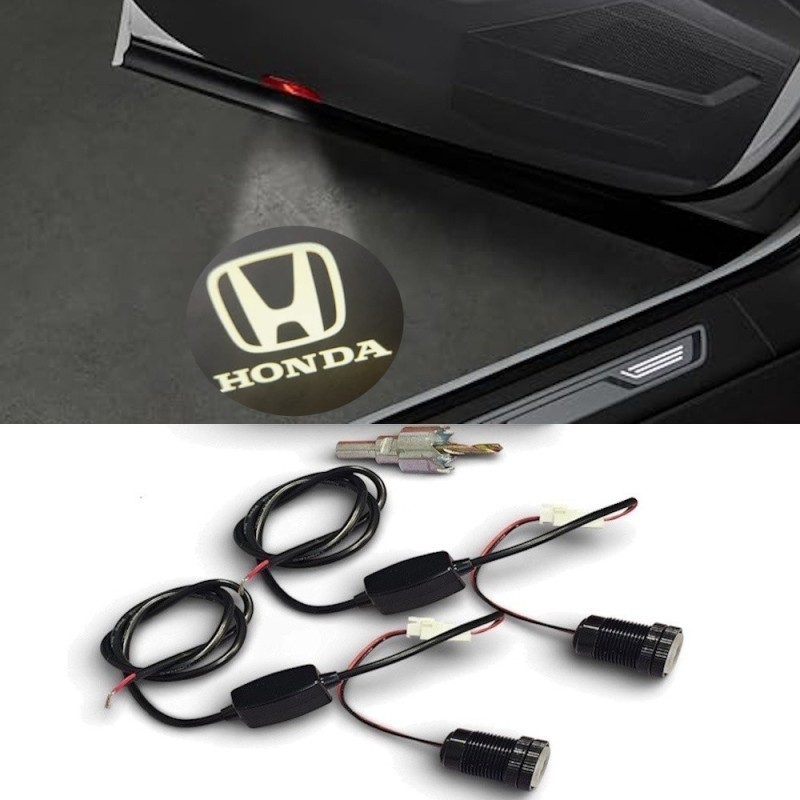 Honda LED Glass Door Logo Projector with 12V and 24V Connection Hole