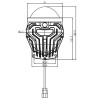 misure Coppia Proiettori Bi-LED 3" High Performance – 55W  6000K  Alta Luminosità