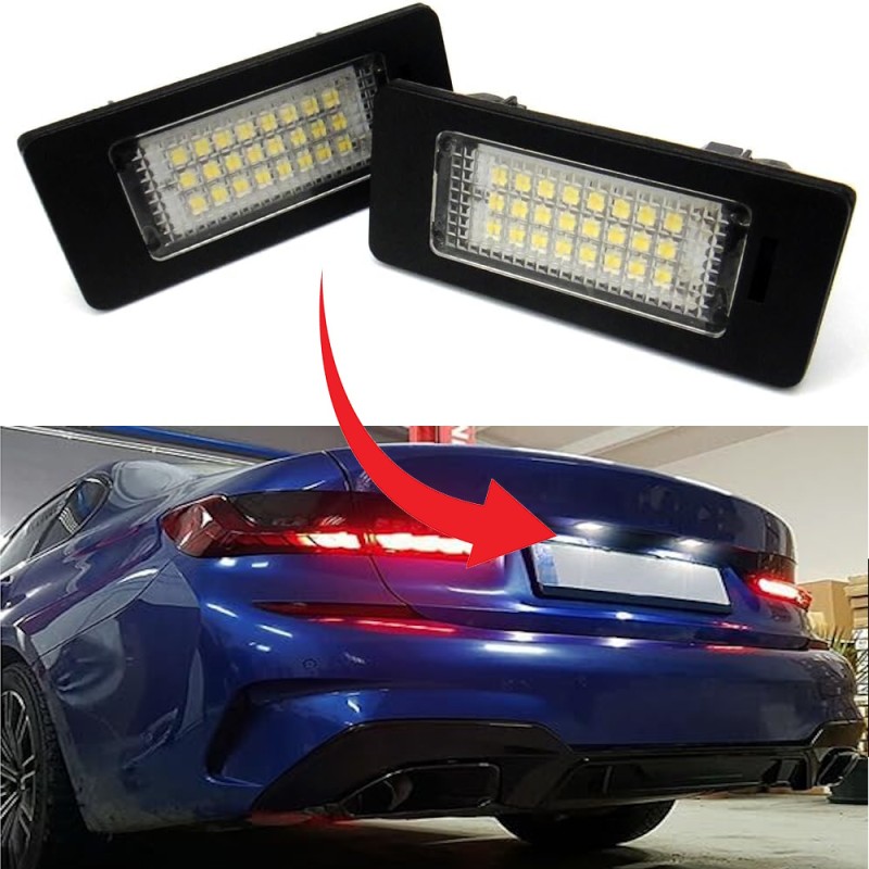 LED LICENSE PLATE LIGHTS for BMW 1 Series F40 (2019 onwards) specific TOP CANBUS series