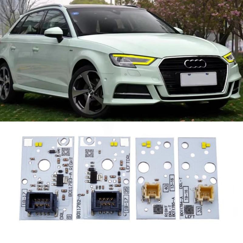 Módulo LED amarillo izquierdo y derecho para faros delanteros Audi A3 S3 8V Sportback MATRIX