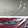 Tira guía de tubo acrílico LED para faro delantero izquierdo de repuesto para BMW Serie 4 G22, fabricada en policarbonato con fi