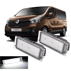 Placchette Targa Led Renault Trafic III Placchetta Completa Bianca 6000k