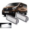 Placchette Targa Led Renault Trafic III Placchetta Completa Bianca 6000k