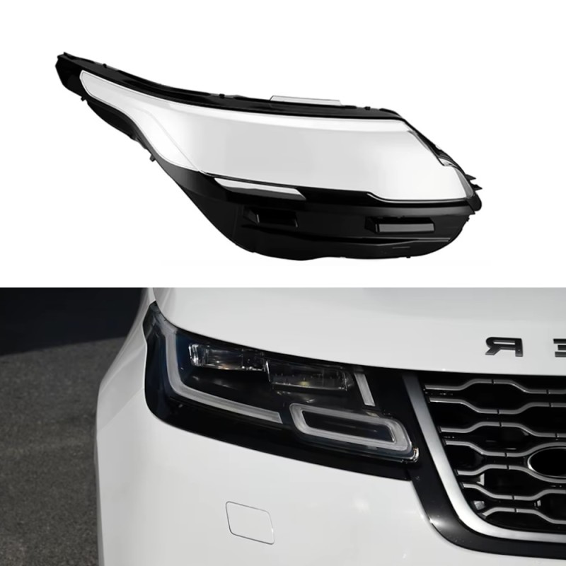 Cubierta de plexiglás con lente de policarbonato para faro derecho del Land Rover Velar