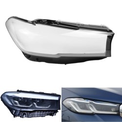 Cubierta de cristal de policarbonato para faro derecho de BMW Serie 5 G30 G31 G38 (Plexiglás)