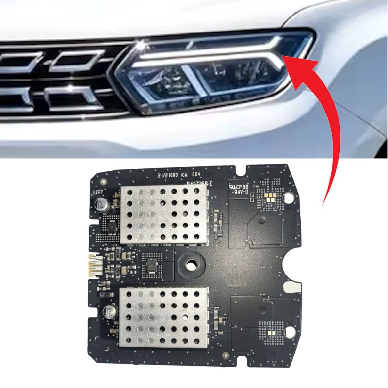 Módulo LED izquierdo B407268-E para Dacia Duster II: Intermitente y luz diurna (DRL).