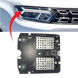Right LED Module B407045-F Dacia Duster II Direction Indicator and DRL Daytime Running Light