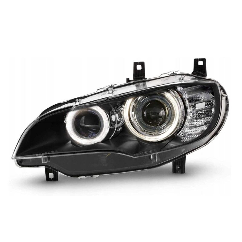 Modelo de faro compatible: Faro izquierdo de policarbonato BMW X6 E71, cubierta de plexiglás.