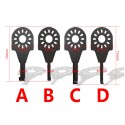 Set 4 Lame Per Raschietto Elettrico Oscillante Professionale per RIMOZIONE Colla a Freddo