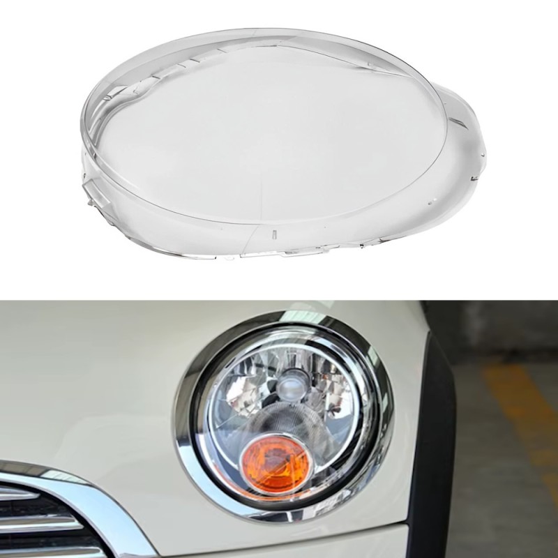 Polycarbonate Left Headlight Mini R55 R56 Lens Plexiglass Cover