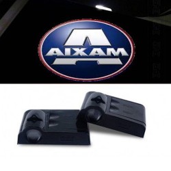 AIXAM Sensation Door Logo LED Projector with Battery no Drilling no Wiring Plug & Play