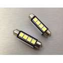 COPPIA LED FESTOON /SILURO 3 LED 41MM 5050 CANBUS