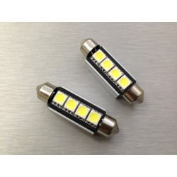 PAR DE LED FESTOON / TORPEDO 3 LED 41MM 5050 CANBUS