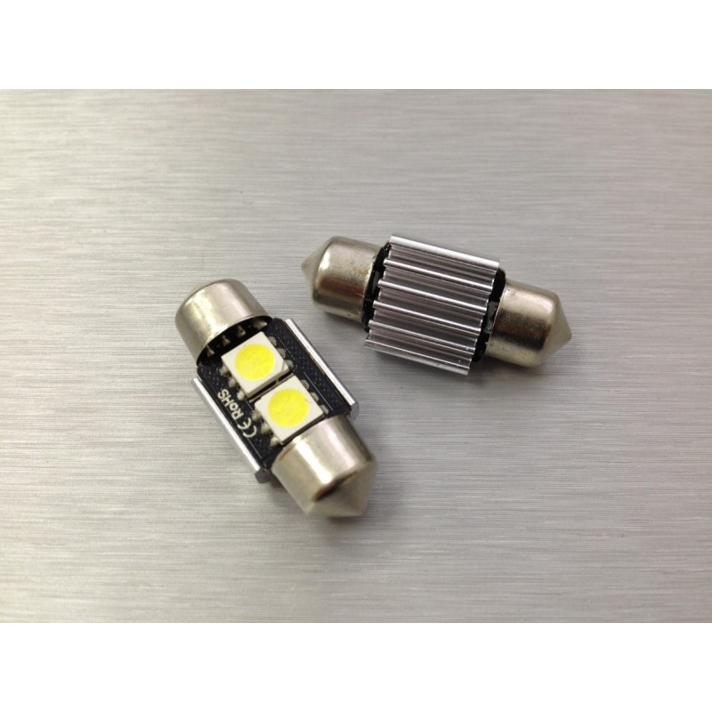 PAR DE LED FESTOON 31mm TORPEDO 2 LED 5050 CANBUS