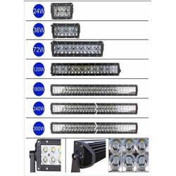 LUZ DE TRABAJO DE 120W A 300W 9/32V DE PROFUNDIDAD O DIFUSA