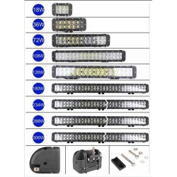 LUZ DE TRABAJO DE 24W A 300W 9/32V DE PROFUNDIDAD O DIFUSA