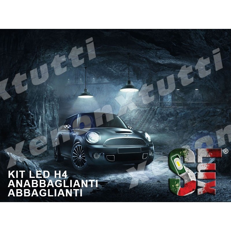 KIT FULL LED ANABBAGLIANTI ABBAGLIANTI H4 per MINI Cooper F55 F56 F57 specifico serie TOP CANBUS