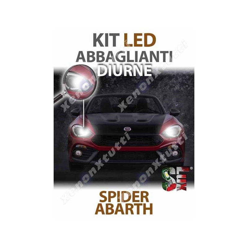 KIT FULL LED Diurne ABBAGLIANTI per ABARTH 124 SPIDER specifico serie TOP CANBUS