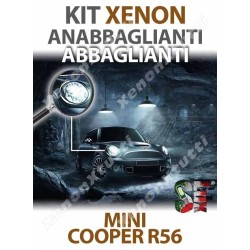 Lampade Xenon Anabbaglianti e Abbaglianti H4 per MINI Cooper R56 con tecnologia CANBUS