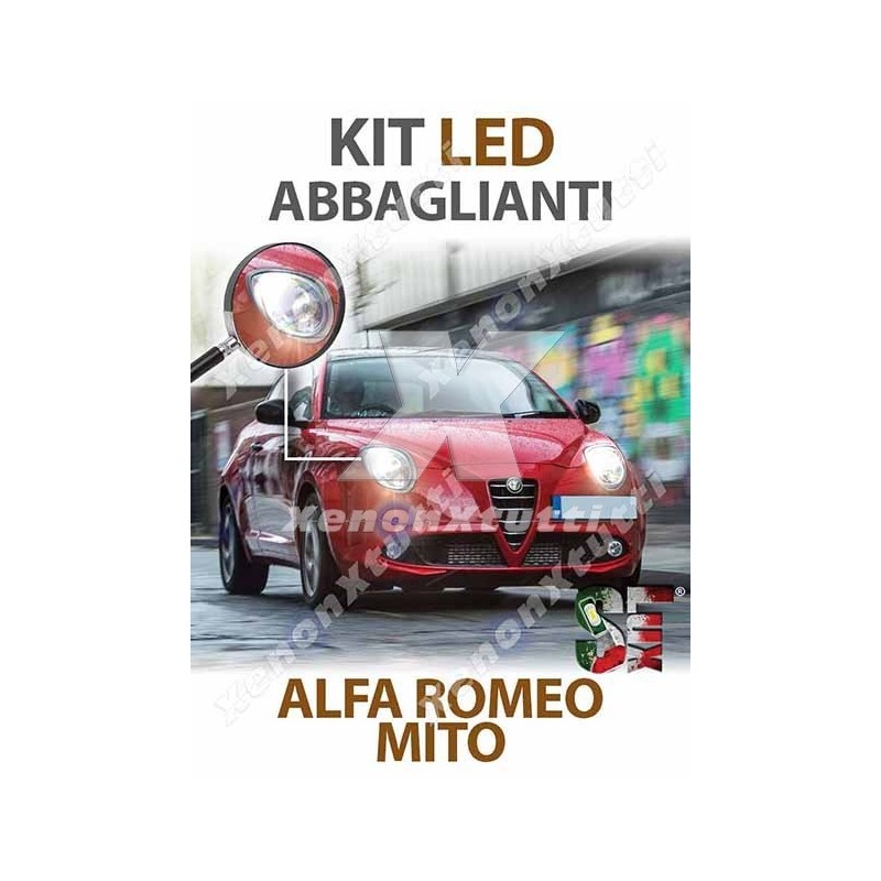 KIT FULL LED ABBAGLIANTI per ALFA ROMEO MITO specifico serie TOP CANBUS