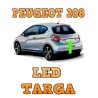 Luci Led Targa  Peugeot 208