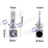 Lámpara LED H7 de 12000 lm Z-ES con CANbus de 6000 K