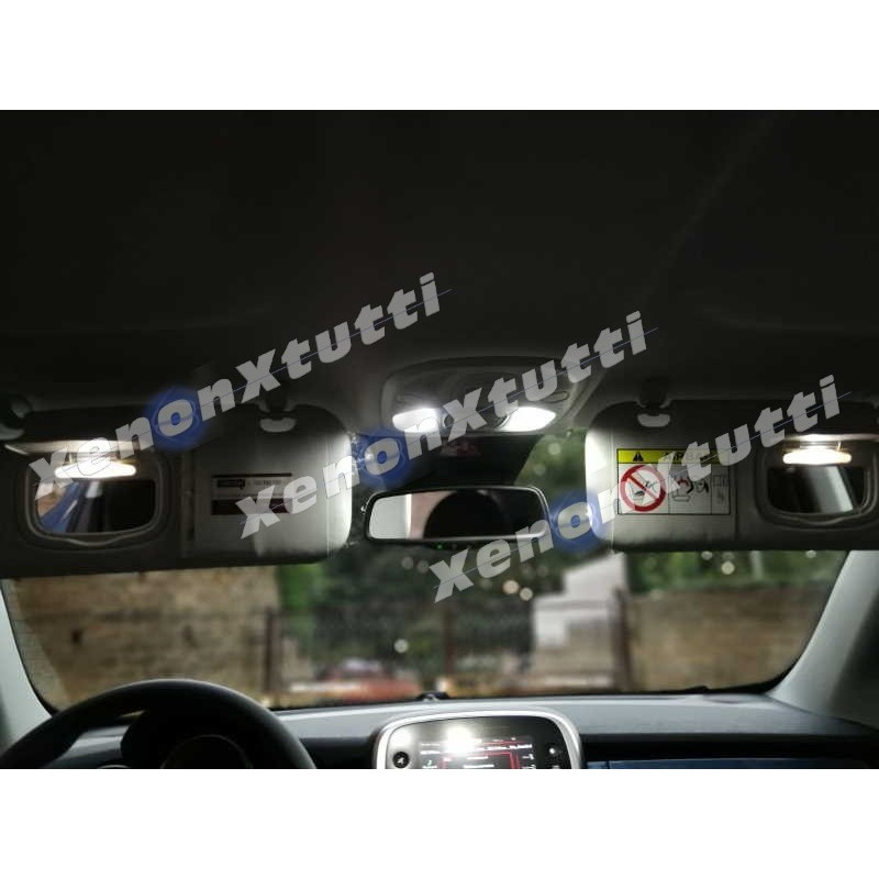 Onwomania Set 4 LED Interni Per Fiat 500X SUV: Luci Lettura E Bagagliaio Bianche