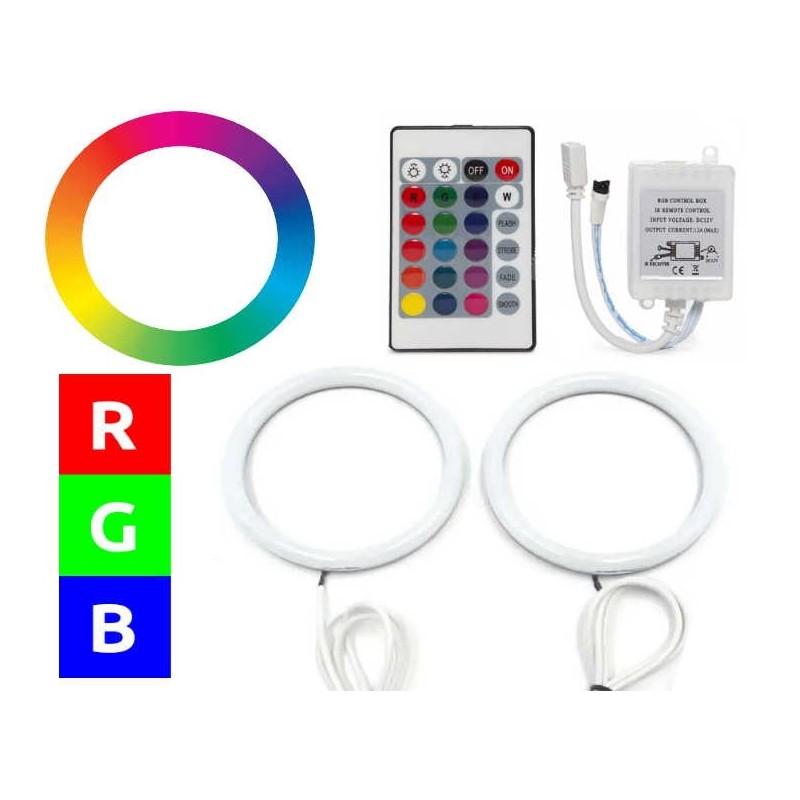 anillos rgb con funda de algodón 60 mm 6 cm