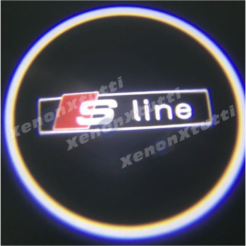 Proyector LED con logotipo Audi S-Line