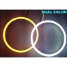 2 Angel Eyes LED COB 8 cm DUAL COLOR BIANCO ARANCIO