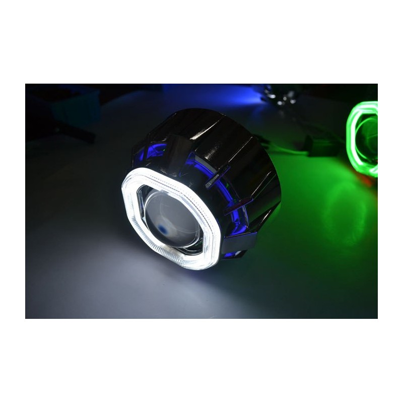 2 Angel Eyes LED COB 8x8,5 cm funda Z129