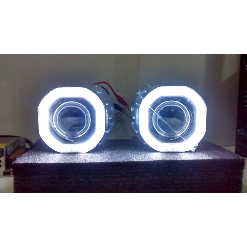 2 Angel Eyes LED COB 8x8,5 cm funda Z129