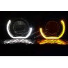 switchback led cover white orange for bixenon projecotr and biled freccia e posizione diurna