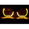 LED switchback for orange and white car lenticular indicators and position lights
