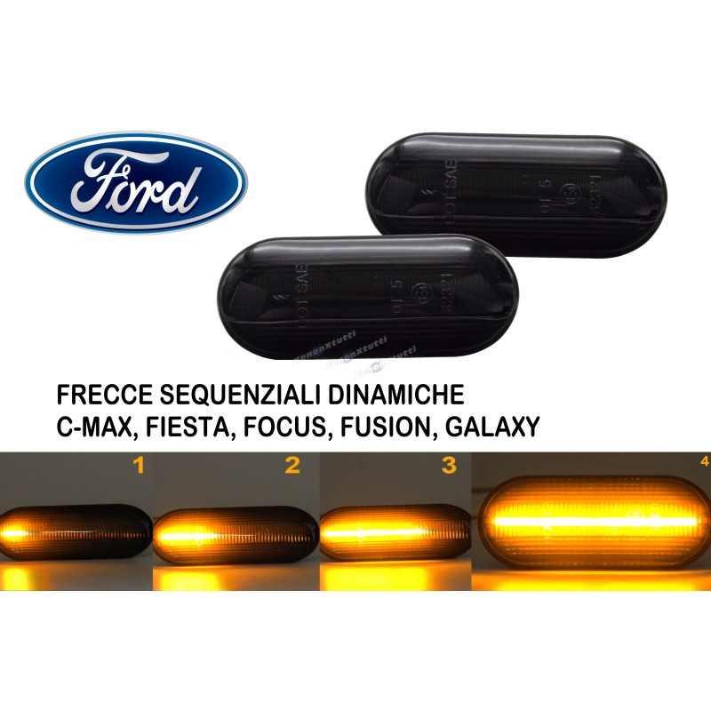 Ford Frecce Laterali LED Dinamiche Sequenziali  C-max Fiesta Focus Fusion Galaxy