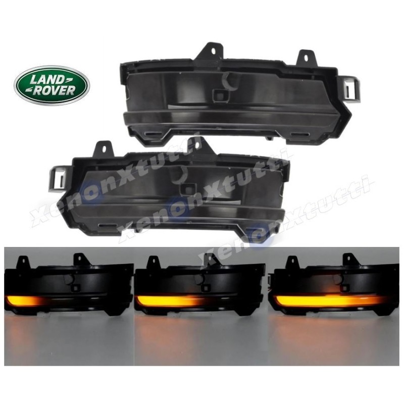 Luz intermitente secuencial del espejo del Range Rover Evoque