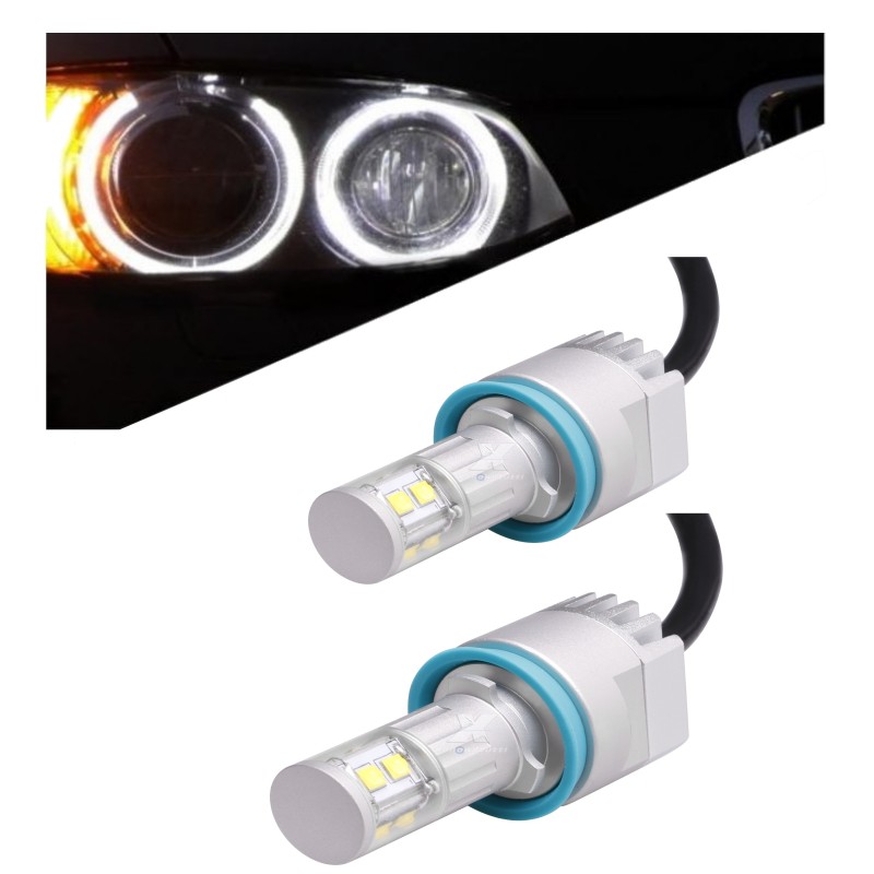 Led Angel EYE H8 BMW X6 - E71 E72 Position and Daytime Running Lights CANBUS Technology