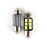 Par de torpedos LED CANBUS de 31 mm, 6 SMD 3030S, súper brillantes