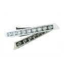 Kit Luci Diurne Led DRLs 18 Smd Ogni Faro Luce Freccia Arancione Integrata